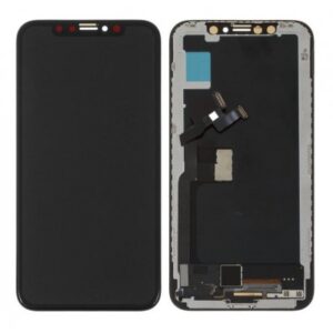 LCD with Touch Screen for Apple iPhone X - Grey (display glass combo folder)